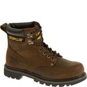 Cat Footwear Men's Second Shift Soft Toe Work Boot, Dark Brown, 13